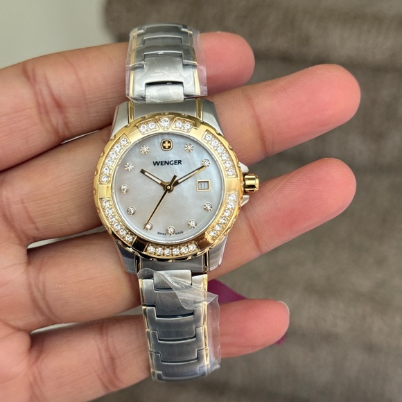 Wenger Women’s Sport Two-Tone with diamond dial and bezel Bracelet Watch. - Picture 7 of 13